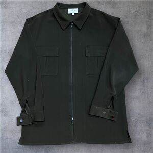 Carmel Zhao Vintage 80s Dark Brown Full Zip Shacket Jacket Men's Size Large